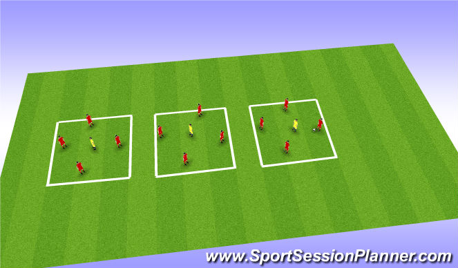 Football/Soccer Session Plan Drill (Colour): Possession - Skill Intro