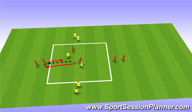 Football/Soccer Session Plan Drill (Colour): Possession - Skill Intro