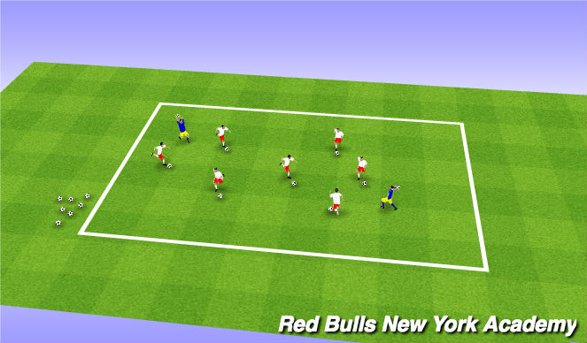 Football/Soccer Session Plan Drill (Colour): Ghostbusters