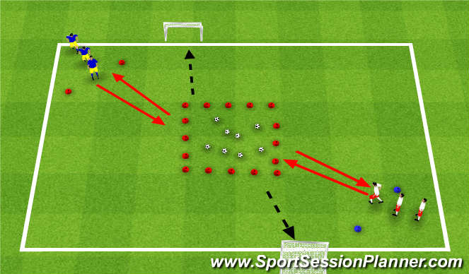 Football/Soccer Session Plan Drill (Colour): Ball Steal