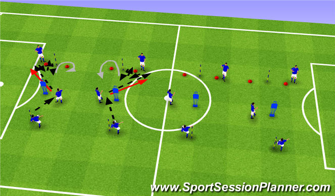 Football/Soccer Session Plan Drill (Colour): Screen 1