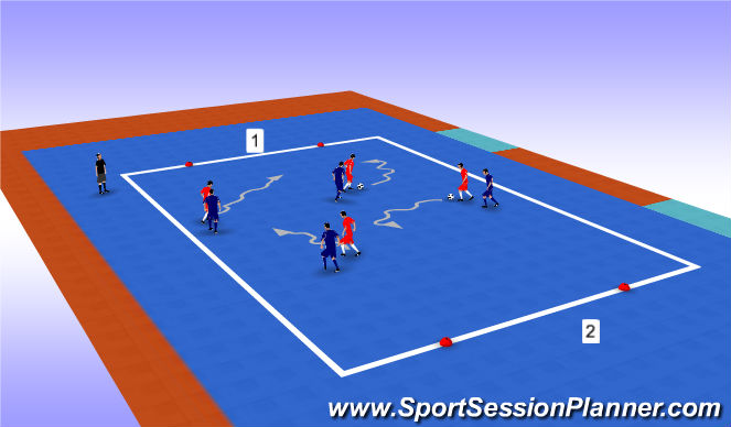 Futsal Session Plan Drill (Colour): Functional