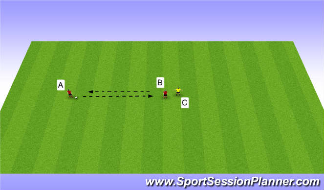 Football/Soccer Session Plan Drill (Colour): Protecting Ball Under Pressure