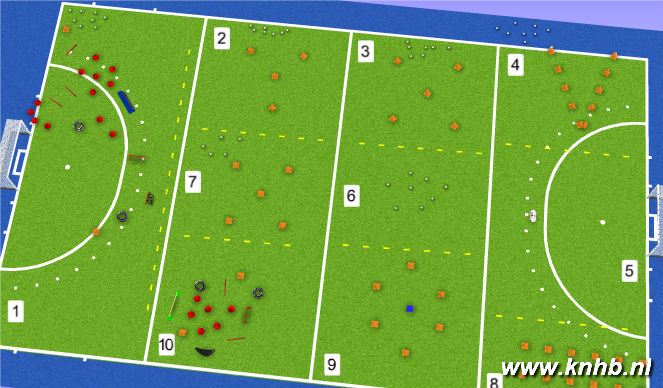 Hockey Session Plan Drill (Colour): Screen 1