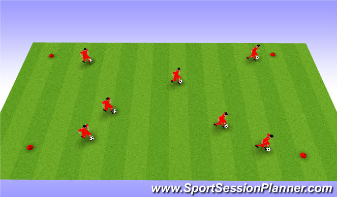 Football/Soccer Session Plan Drill (Colour): Technique #3