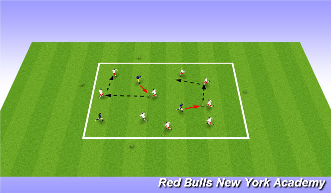 Football/Soccer Session Plan Drill (Colour): warm-up