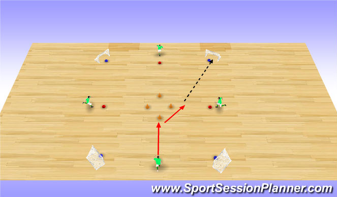 Futsal Session Plan Drill (Colour): Y Move