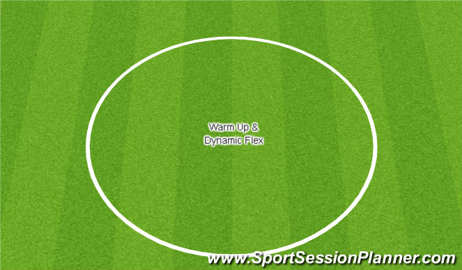 Football/Soccer Session Plan Drill (Colour): Warm Up