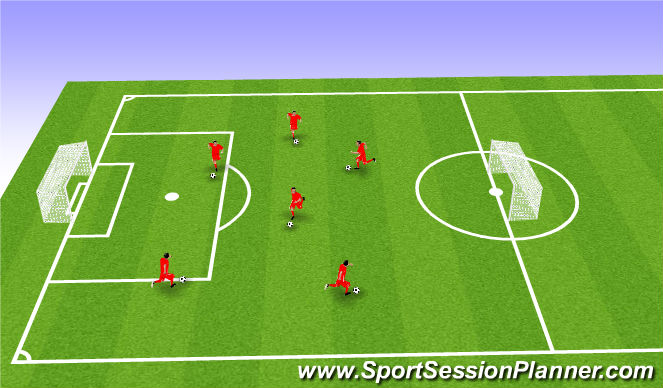 Football/Soccer Session Plan Drill (Colour): Technical