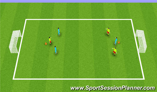 Football/Soccer Session Plan Drill (Colour): Screen 3