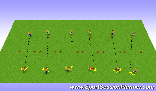 Football/Soccer Session Plan Drill (Colour): Warm Up