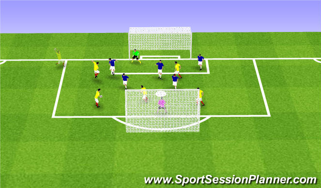 Football/Soccer Session Plan Drill (Colour): SSG 24