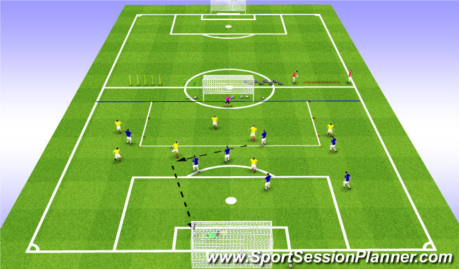 Football/Soccer Session Plan Drill (Colour): SSG 26