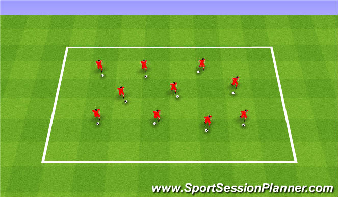 Football/Soccer Session Plan Drill (Colour): TK2K