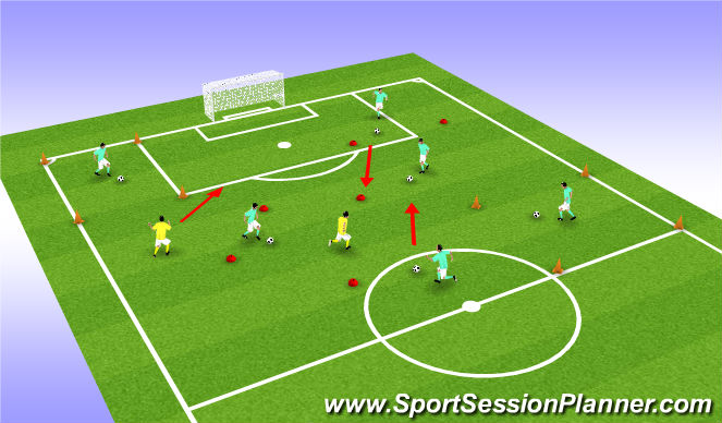 Football/Soccer Session Plan Drill (Colour): Fun Activities