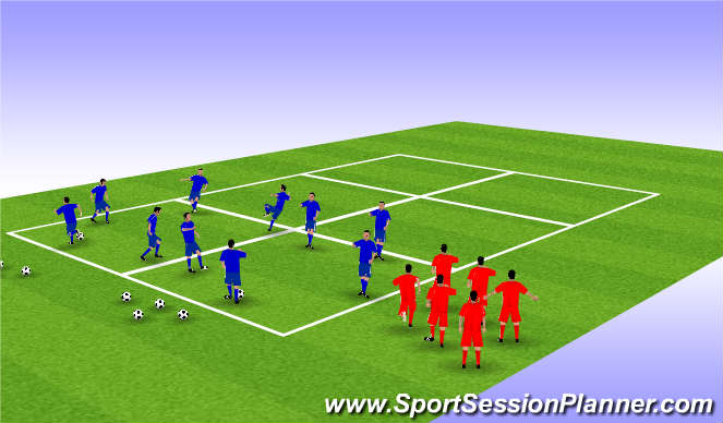 Football/Soccer Session Plan Drill (Colour): Screen 1