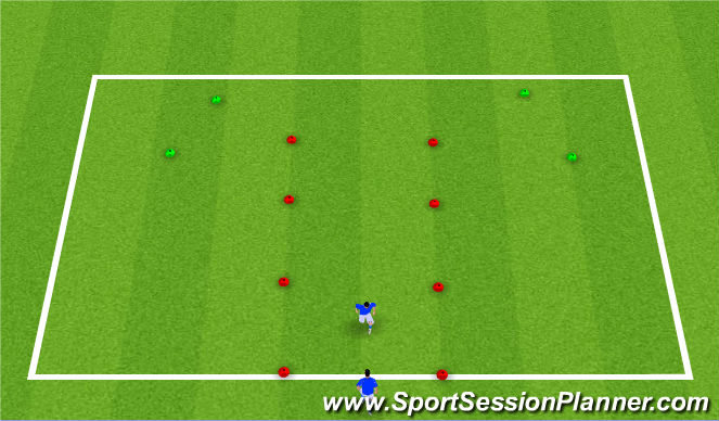 Football/Soccer Session Plan Drill (Colour): Defensive Warm-up