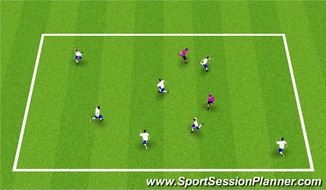 Football/Soccer Session Plan Drill (Colour): Foxes and Rabbits