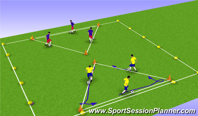 Football/Soccer Session Plan Drill (Colour): Screen 3