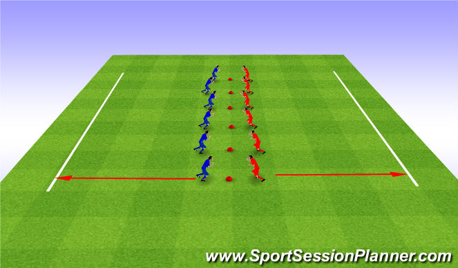 Football/Soccer Session Plan Drill (Colour): Warm up - Snatch the bacon