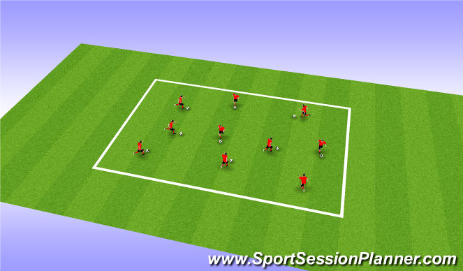 Football/Soccer Session Plan Drill (Colour): Technical Session