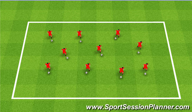 Football/Soccer Session Plan Drill (Colour): TK2K