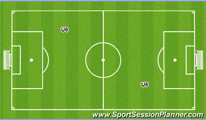 Football/Soccer Session Plan Drill (Colour): U6