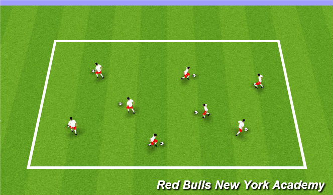 Football/Soccer Session Plan Drill (Colour): King Of The Hill