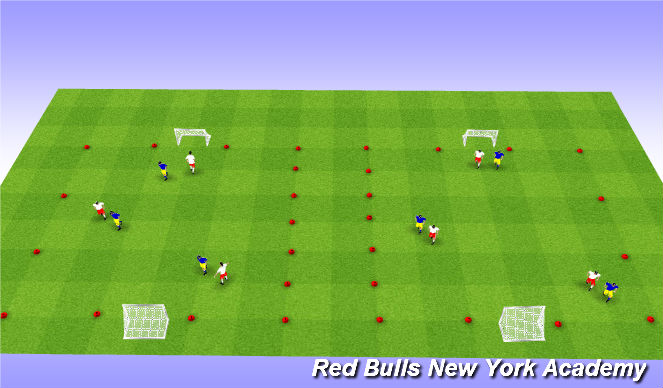 Football/Soccer Session Plan Drill (Colour): Free Play