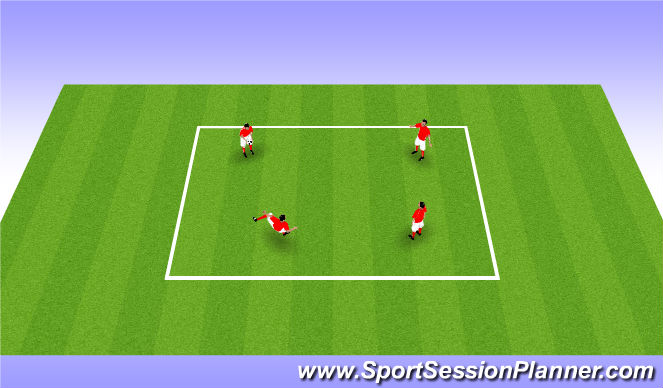 Football/Soccer Session Plan Drill (Colour): Warm Up