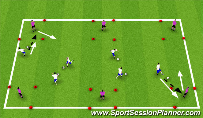 Football/Soccer Session Plan Drill (Colour): Find a Friend