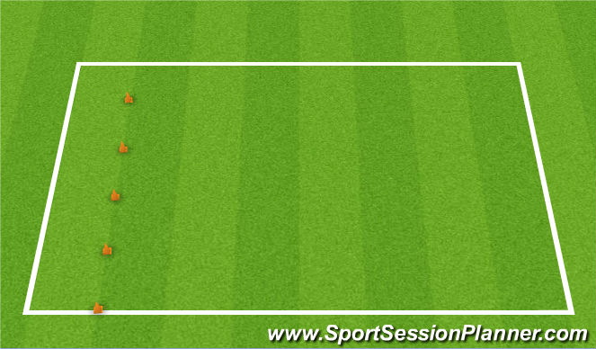 Football/Soccer Session Plan Drill (Colour): Shuttle Cones