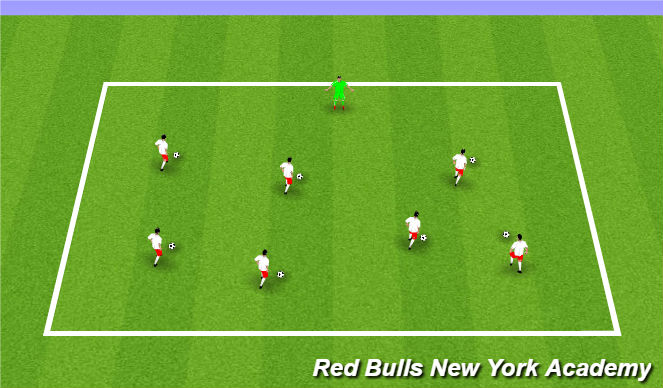 Football/Soccer Session Plan Drill (Colour): Warm up