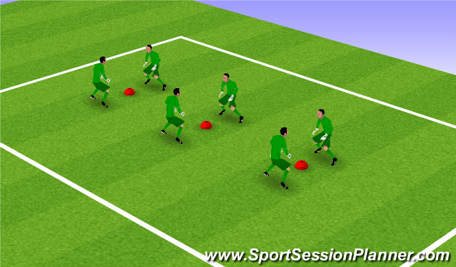 Football/Soccer Session Plan Drill (Colour): GK Reaction Drill