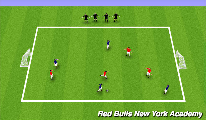 Football/Soccer Session Plan Drill (Colour): Small Sided Game