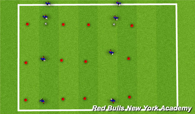 Football/Soccer Session Plan Drill (Colour): Main activity part 2