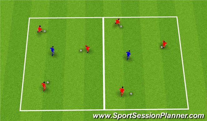 Football/Soccer Session Plan Drill (Colour): Warm Up: