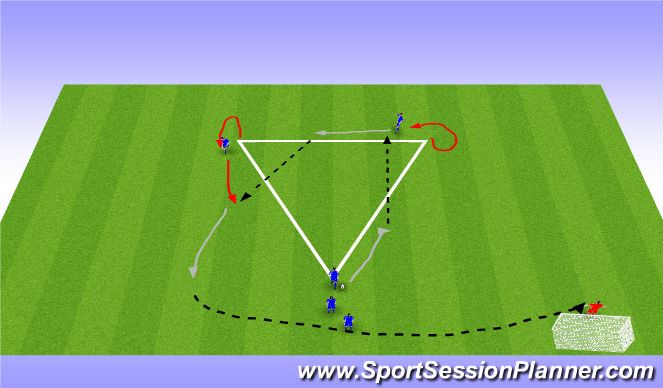 Football/Soccer Session Plan Drill (Colour): WU II - Dismarking 2