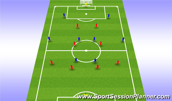 Football/Soccer Session Plan Drill (Colour): SSG