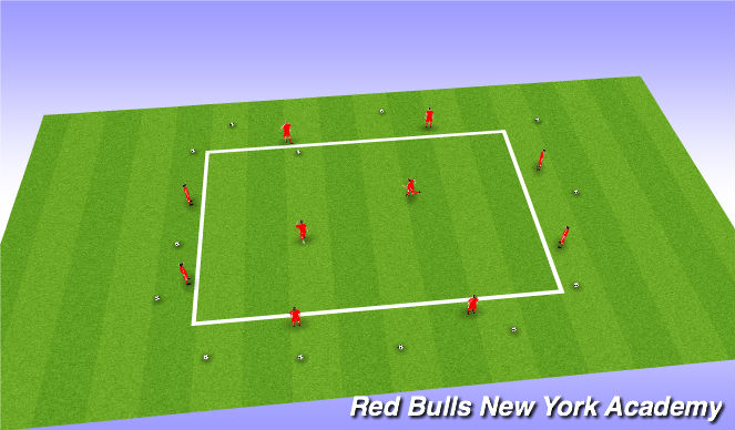 Football/Soccer Session Plan Drill (Colour): Rondos