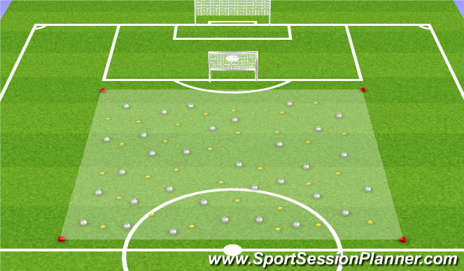 Football/Soccer Session Plan Drill (Colour): Find The Fuel