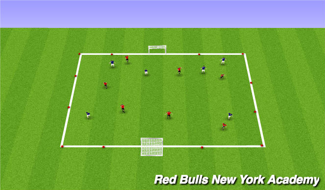 Football/Soccer Session Plan Drill (Colour): SAC Warm Up