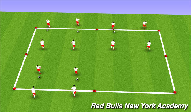 Football/Soccer Session Plan Drill (Colour): Passing Warm-Up