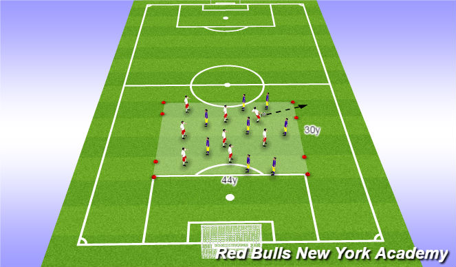 Football/Soccer Session Plan Drill (Colour): Expanded Game