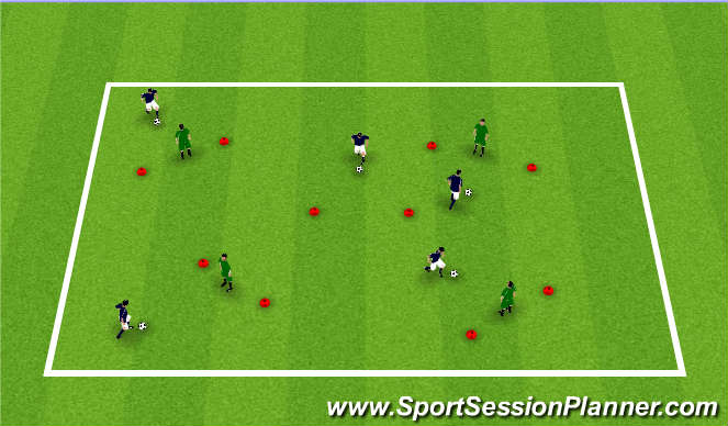 Football/Soccer Session Plan Drill (Colour): Star Wars