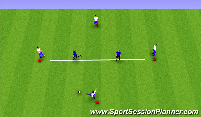 Football/Soccer Session Plan Drill (Colour): Dutch Diamond