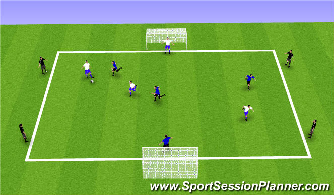 Football/Soccer Session Plan Drill (Colour): Bumper!