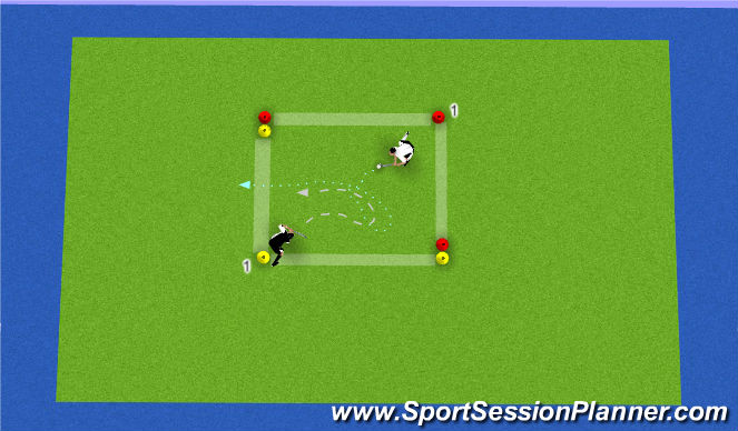 Hockey Session Plan Drill (Colour): Screen 1