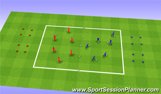 Football/Soccer Session Plan Drill (Colour): Screen 2