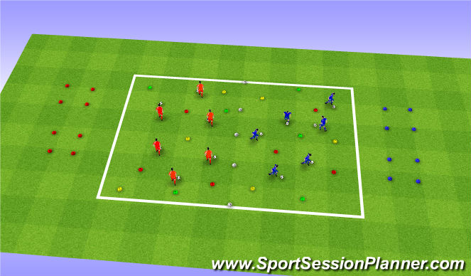 Football/Soccer Session Plan Drill (Colour): Screen 3